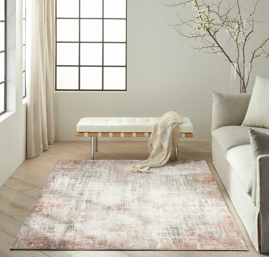 Calvin Klein rug Infinity CK022 IFN01 RUSMT RUST MULTICOLOR 5x7 099446079077 interior 3