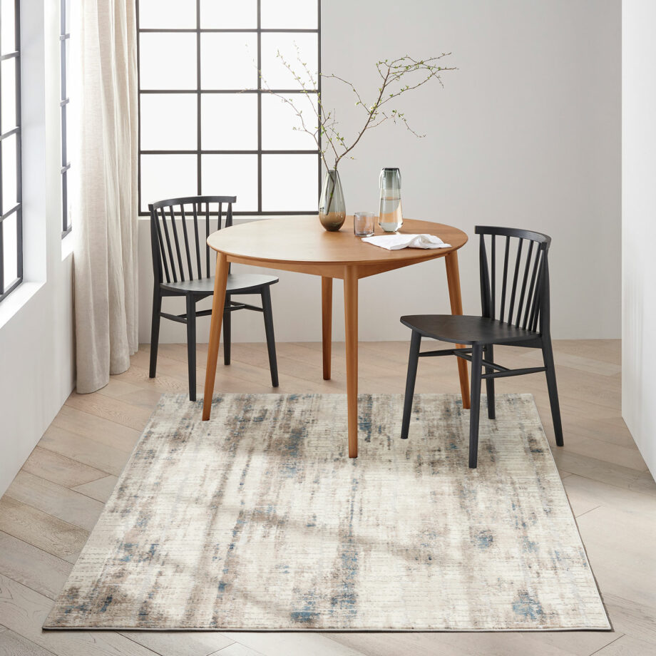 Calvin Klein rug Infinity CK022 IFN02 IVGBL IVORY GREY BLUE 5x7 099446079114 interior 3