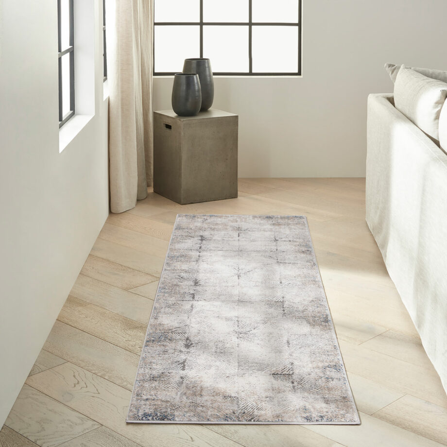 Calvin Klein rug Infinity CK022 IFN03 IVGRY IVORY GREY 2x8 099446078902 interior 1