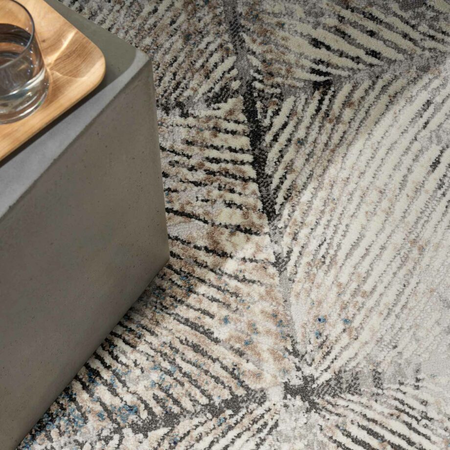 Calvin Klein rug Infinity CK022 IFN03 IVGRY IVORY GREY 5x7 099446079183 interior 2