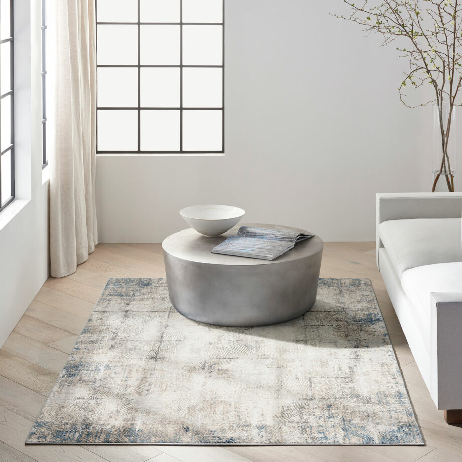 Calvin Klein rug Infinity CK022 IFN03 IVGRY IVORY GREY 5x7 099446079183 interior 3