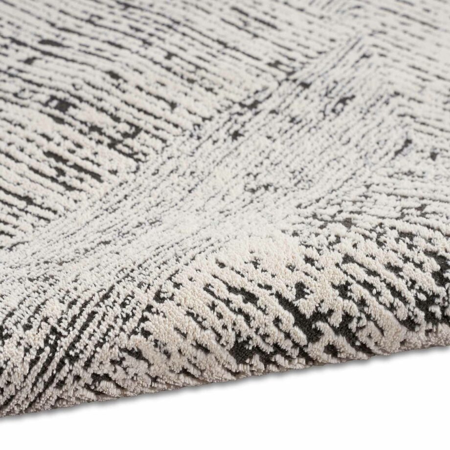 Calvin Klein rug Irradiant CK024 IRR01 CRMBK CREAM BLACK 5X7 099446129352 TX01