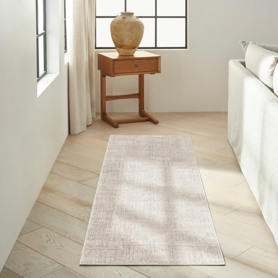 Calvin Klein rug Irradiant CK024 IRR01 SILVR SILVER 2x8 099446129192 interior 1