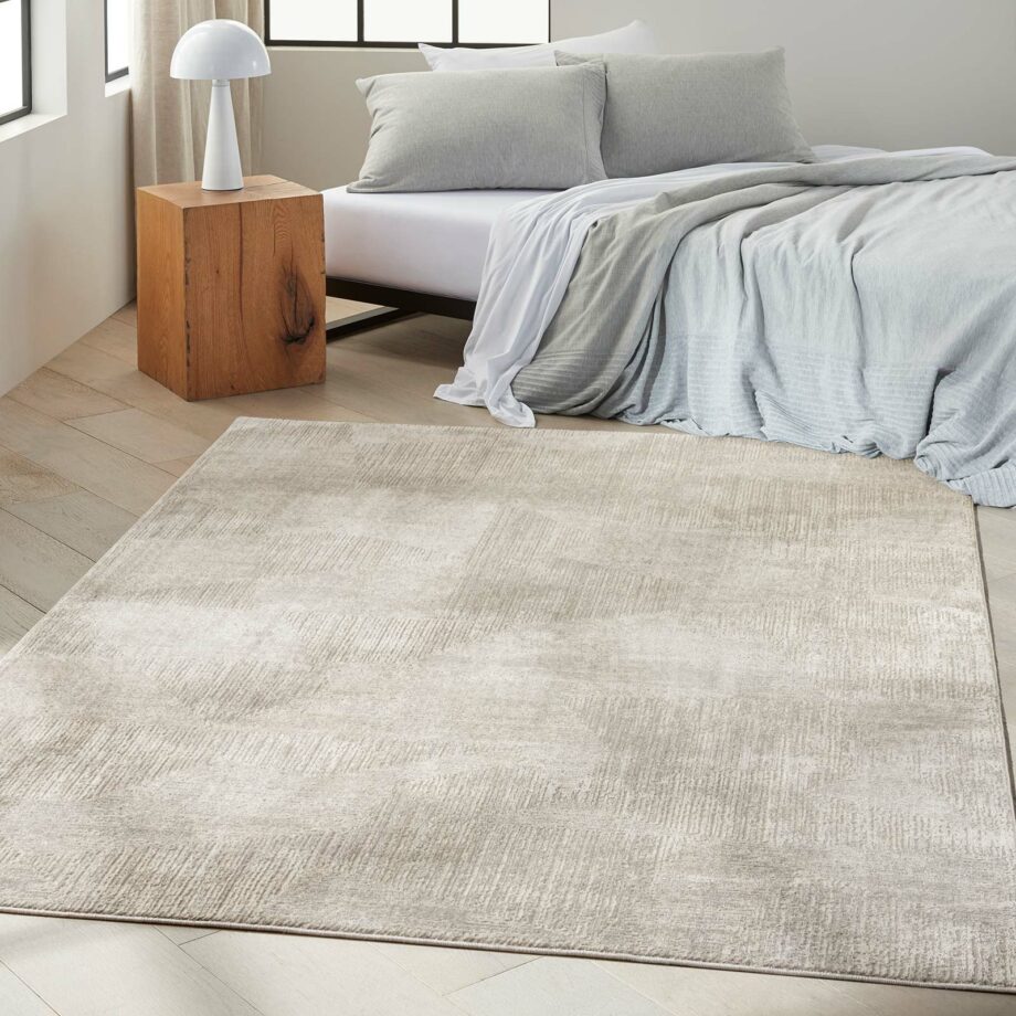 Calvin Klein rug Irradiant CK024 IRR01 SILVR SILVER 5X7 099446129222 interior 1
