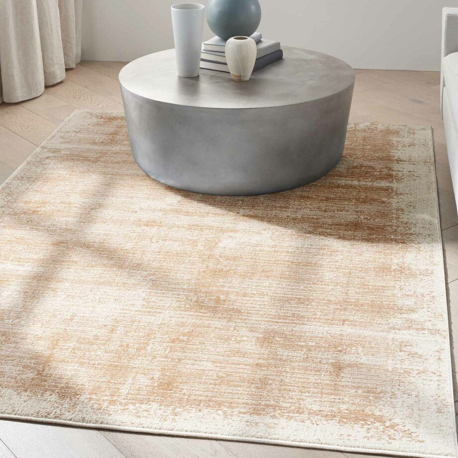 Calvin Klein rug Irradiant CK024 IRR03 ROSGD ROSE GOLD 5X7 099446129697 interior 1