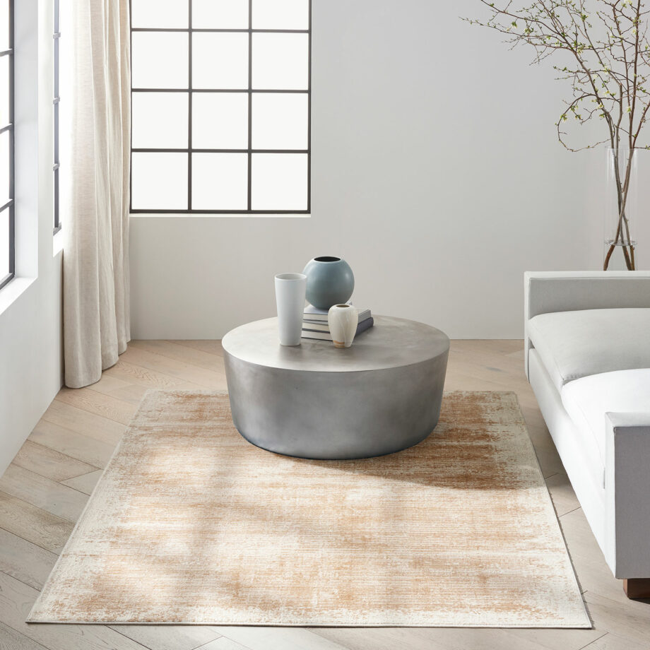 Calvin Klein rug Irradiant CK024 IRR03 ROSGD ROSE GOLD 5X7 099446129697 interior 3
