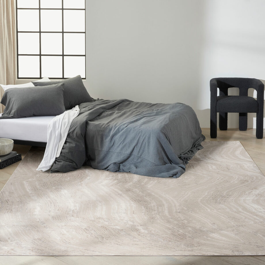 Calvin Klein rug Irradiant CK024 IRR04 SILGY SILVER GREY 9x12 099446129857 interior 3