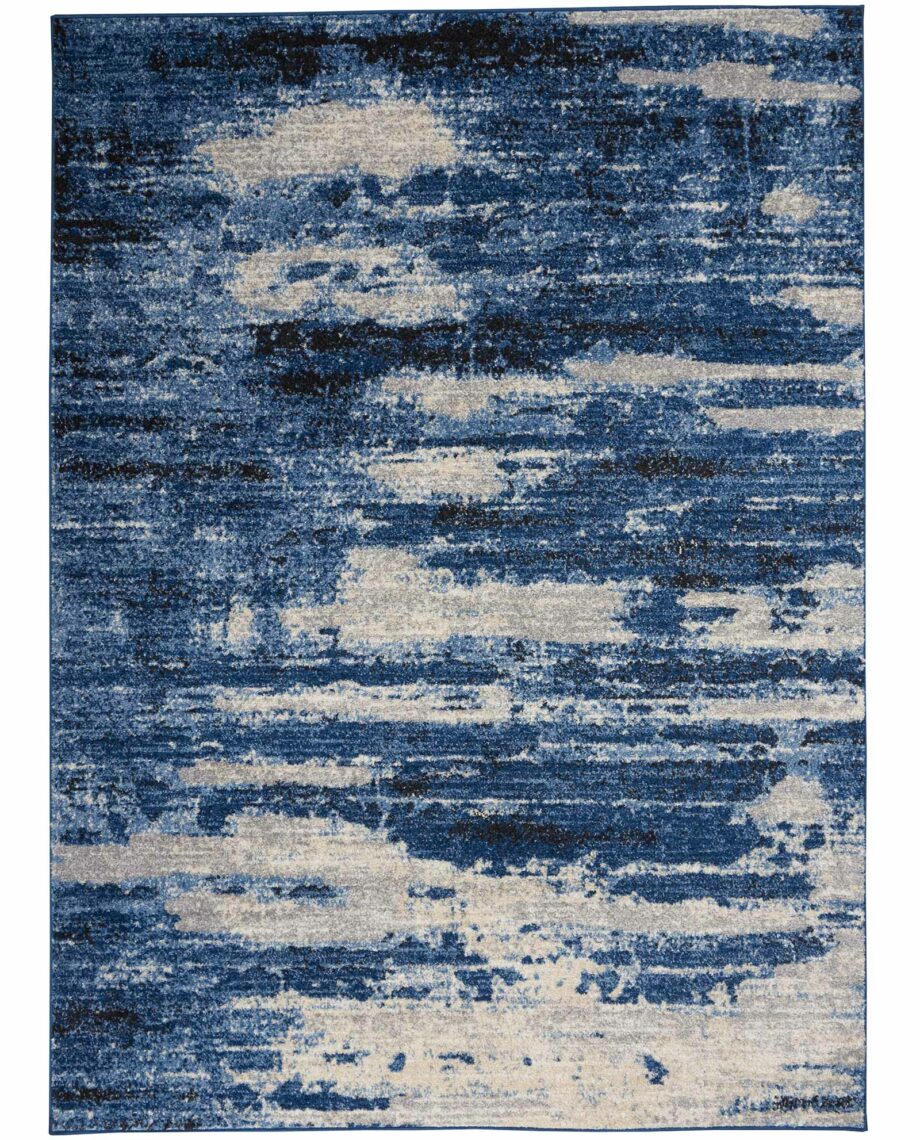 Calvin Klein rug River Flow CK001 RFV01 BLGRY BLUE GREY 5X7 099446842480