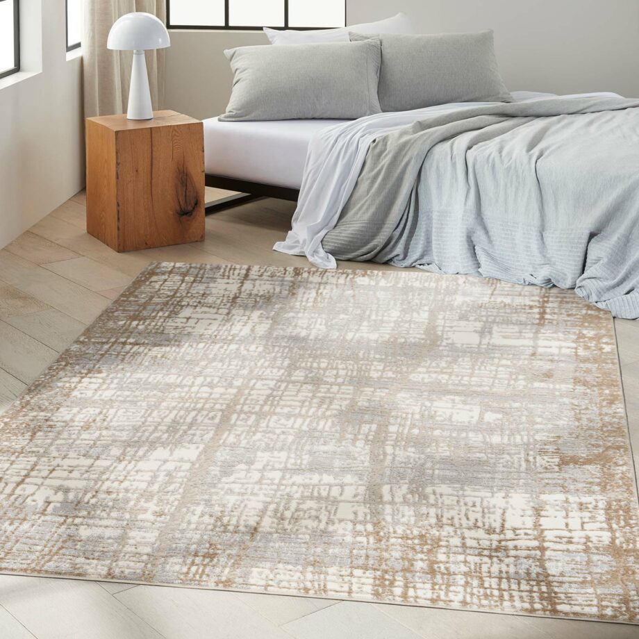 Calvin Klein rug Rush CK950 CK950 IVTAU IVORY TAUPE 5X7 099446756558 interior 1