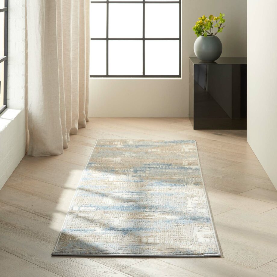 Calvin Klein rug Rush CK950 CK951 BLBGE BLUE BEIGE 2x7 099446756619 interior 1 C