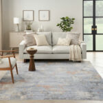 Nourison rug Abstract Hues ABH01 GRYBL GREY BLUE 5X8 099446906021 interior 3