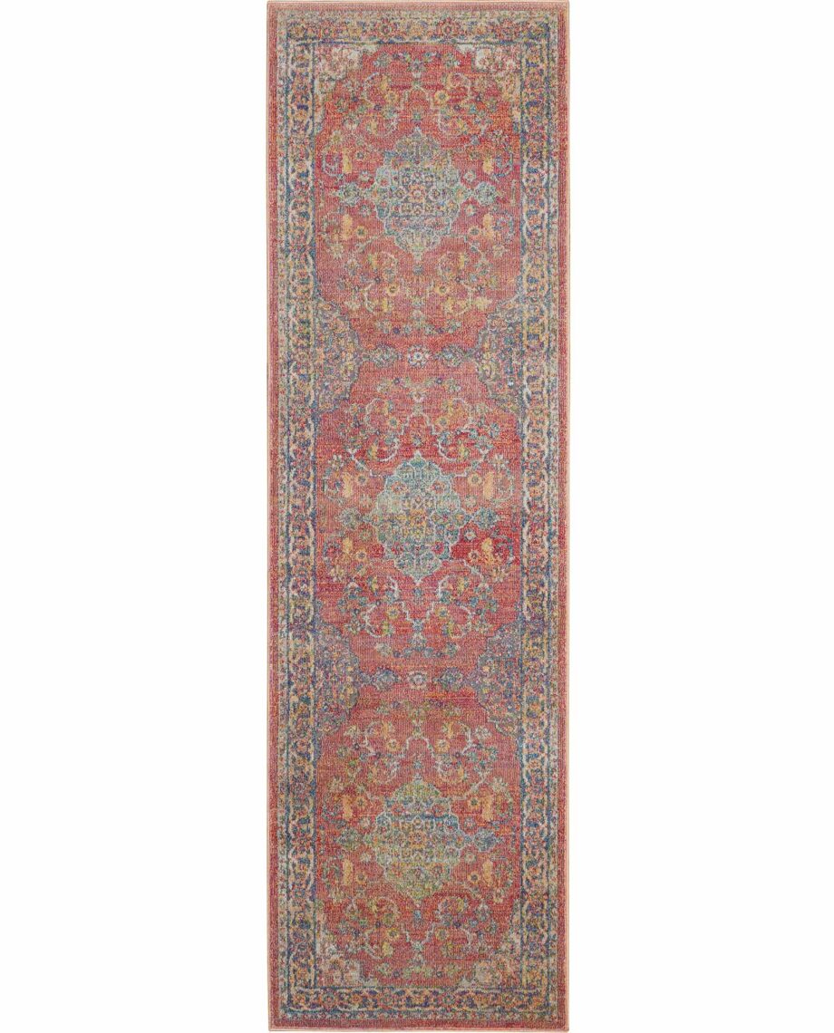 Nourison rug Ankara Global ANR01 MULTI 2x6 099446456298 flat