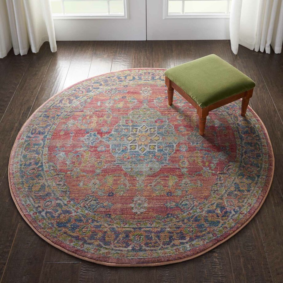 Nourison rug Ankara Global ANR01 MULTI 4xRND 099446456311 interior 1 C