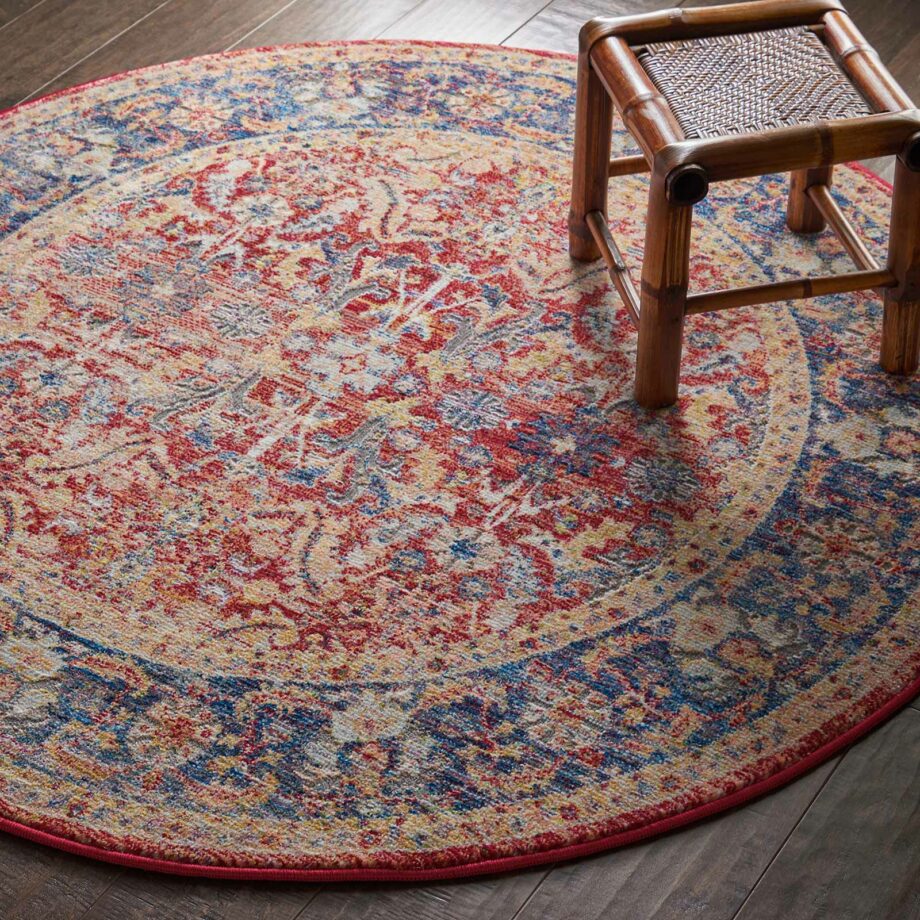 Nourison rug Ankara Global ANR02 RED 4xRND 099446456458 interior 2 C