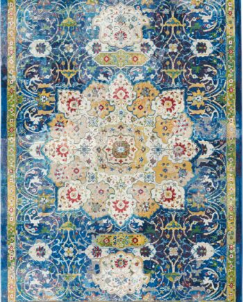 Nourison rug Ankara Global ANR03 BLUE 5x8 099446456595 main