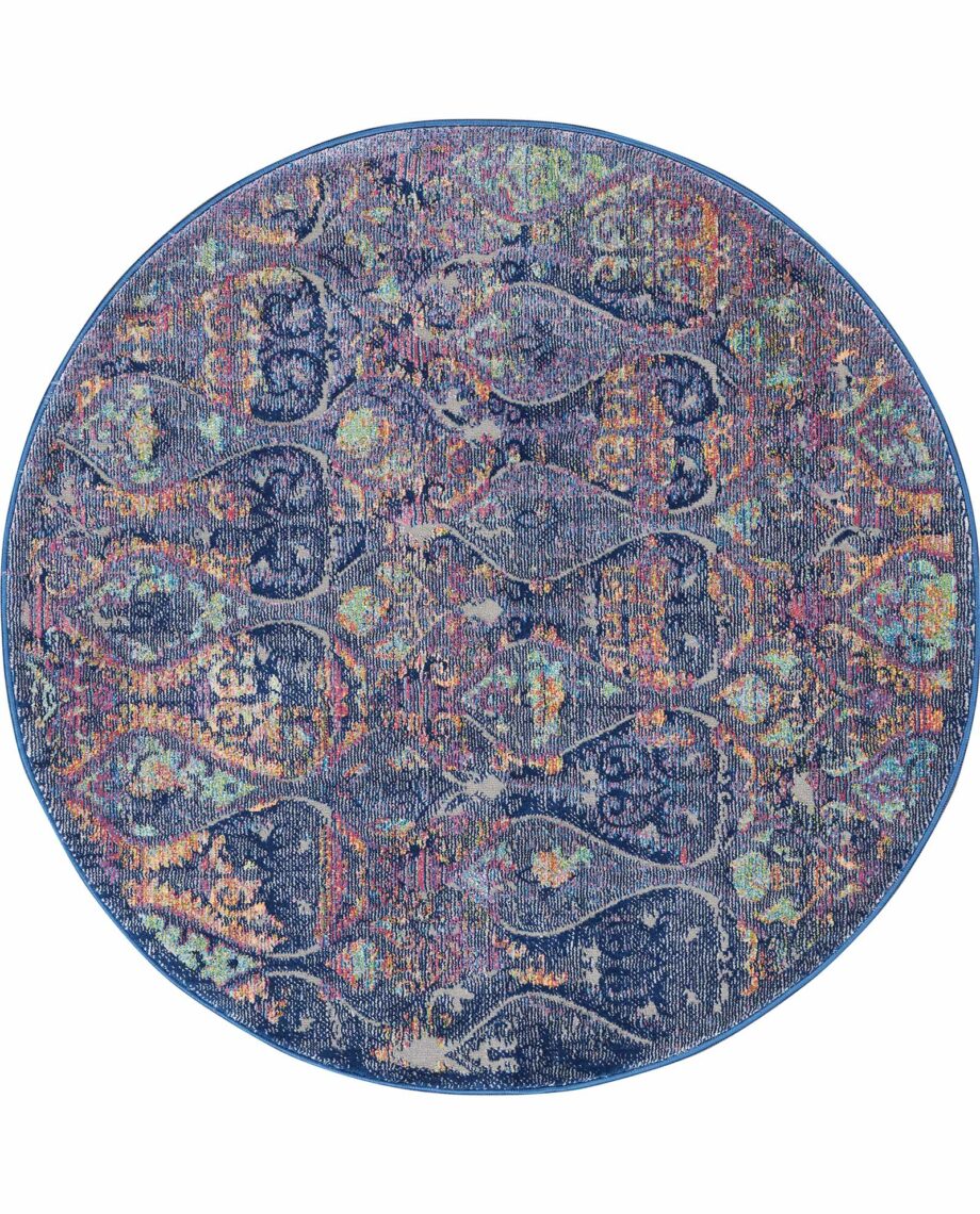 Nourison rug Ankara Global ANR08 NVMTC 4xRND 099446457455 flat C