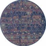 Nourison rug Ankara Global ANR08 NVMTC 6xRND 099446457493 flat C