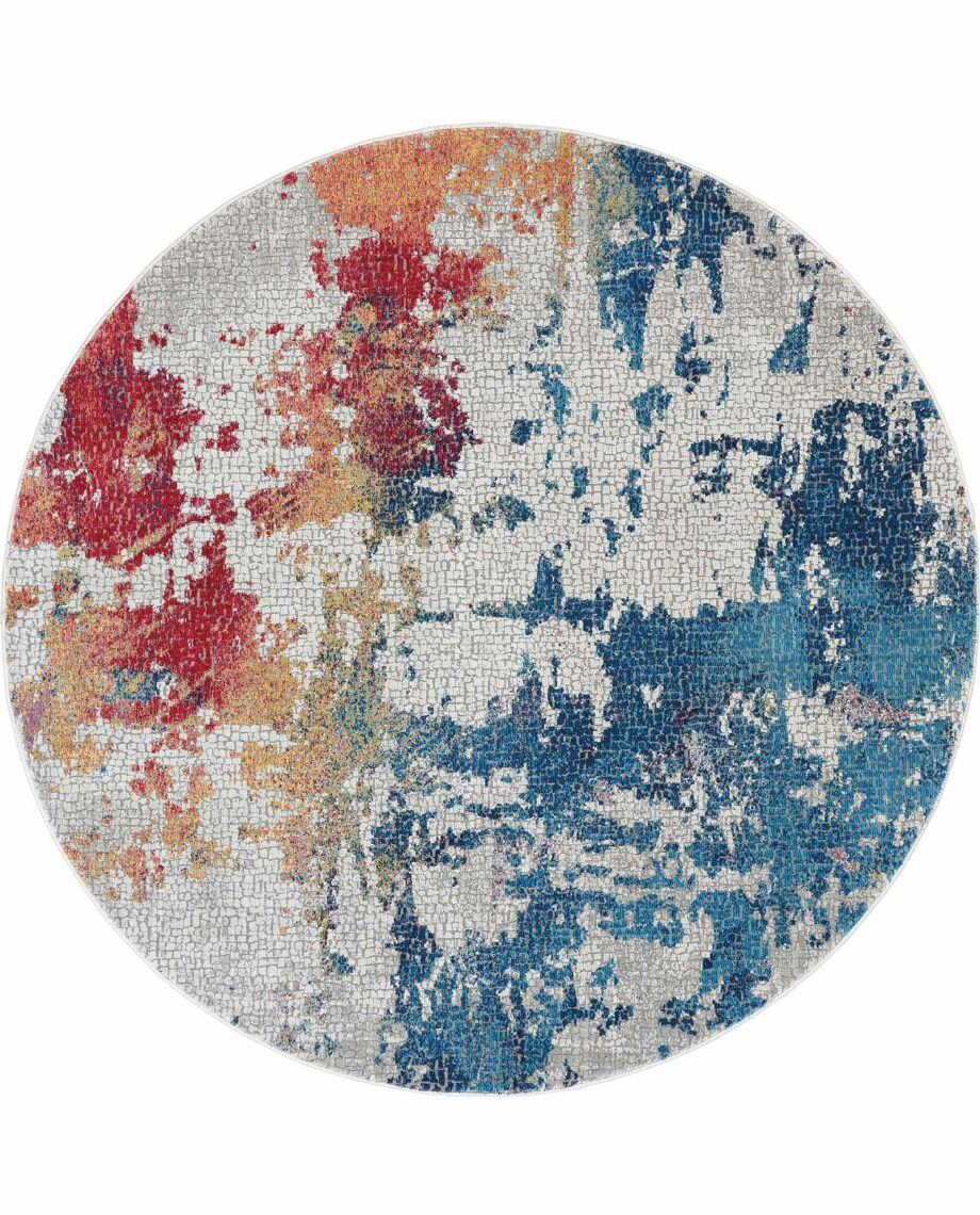 Nourison rug Ankara Global ANR10 MULTI 4xRND 099446474964 flat C