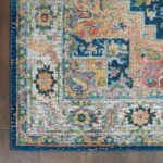 Nourison rug Ankara Global ANR11 BLUMT BLUE MULTI 5x8 099446498076 CR C