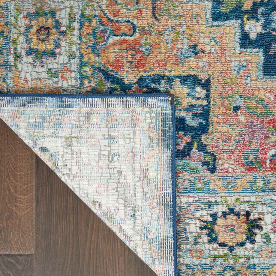 Nourison rug Ankara Global ANR11 BLUMT BLUE MULTI 5x8 099446498076 CRB C