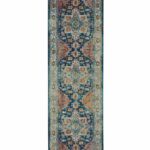 Nourison rug Ankara Global ANR11 BLUMT BLUE MULTICOLOR 2x6 099446498014 flat C
