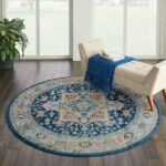 Nourison rug Ankara Global ANR11 BLUMT BLUE MULTICOLOR 4xRND 099446498052 interior 1 C