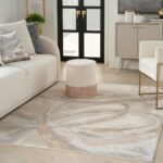 Nourison rug Brush Strokes BSK01 BGEGY BEIGE GREY 5x7 099446898944 interior 1