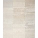 Nourison rug Brush Strokes BSK04 BGESV BEIGE SILVER 5x7 099446899149