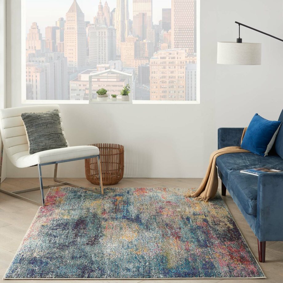 Nourison rug Celestial CES16 MULTI MULTICOLOR 5x7 099446794017 interior 1