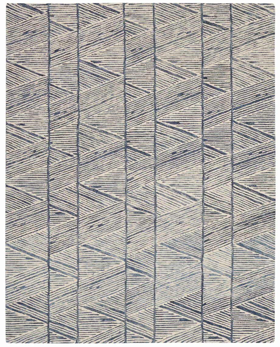 Nourison rug Colorado CLR01 WHTBL WHITE BLUE 8x10 099446786265