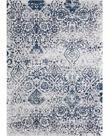 Nourison rug Damask DAS06 IVNAV IVORY NAVY 5x7 099446349859 C