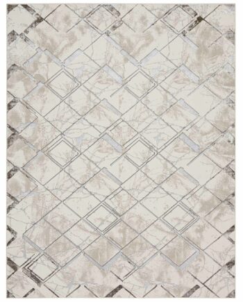 Nourison rug Glitz GLZ02 IVGRY IVORY GREY 8x10 099446133748