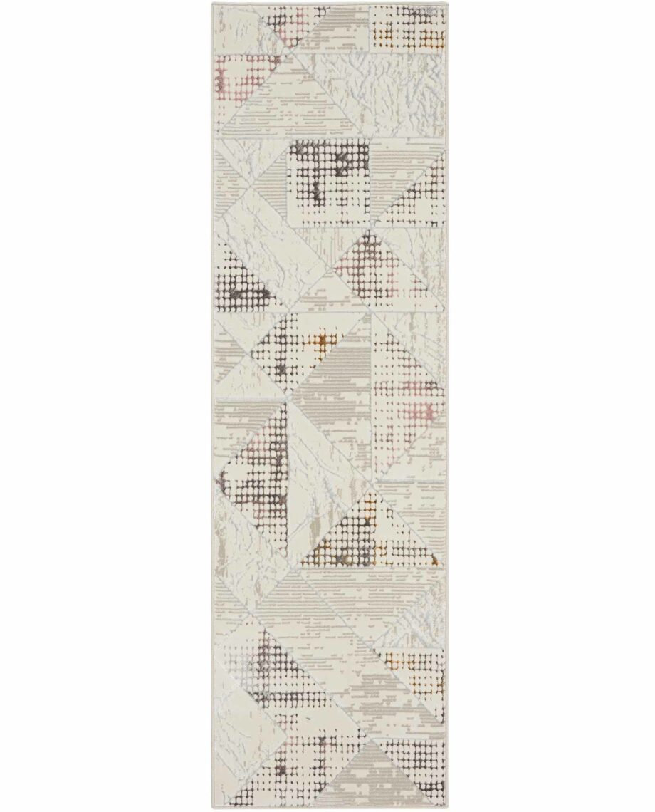 Nourison rug Glitz GLZ04 IVMTC IVORY MULTICOLOR 2x8 099446134363
