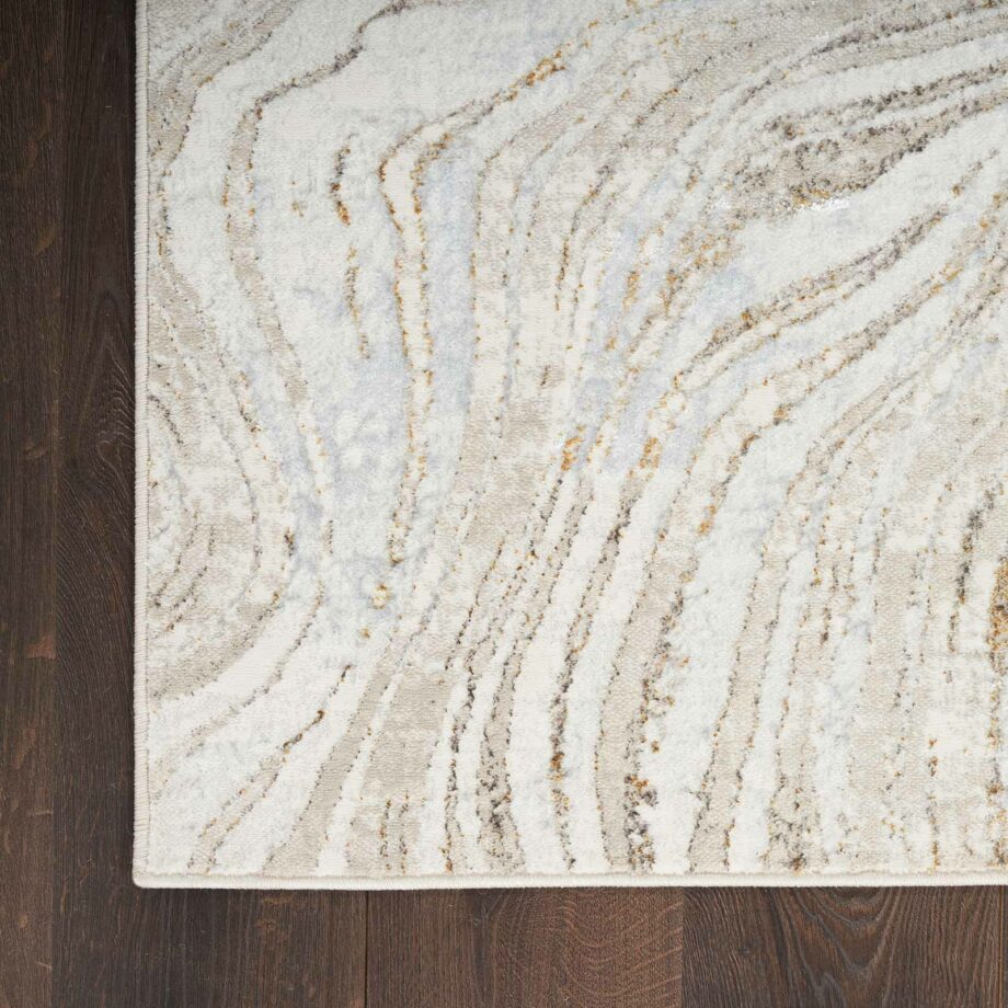 Nourison rug Glitz GLZ22 GRYGD GREY GOLD 5x7 099446951205 CR