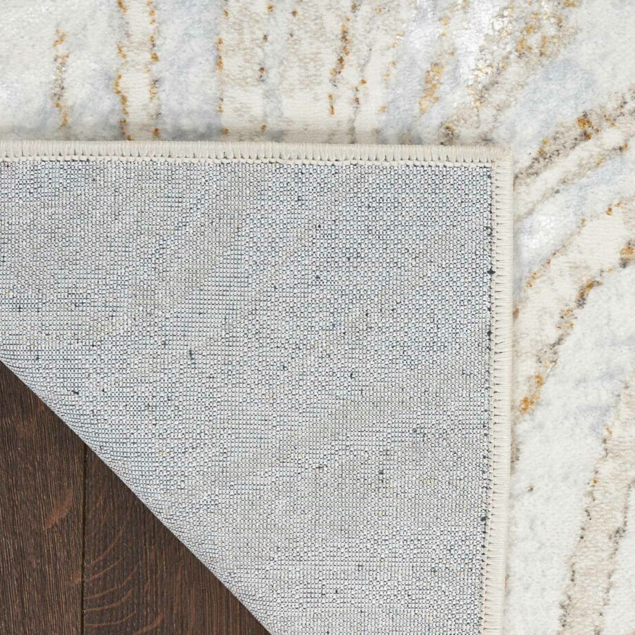 Nourison rug Glitz GLZ22 GRYGD GREY GOLD 5x7 099446951205 CRB