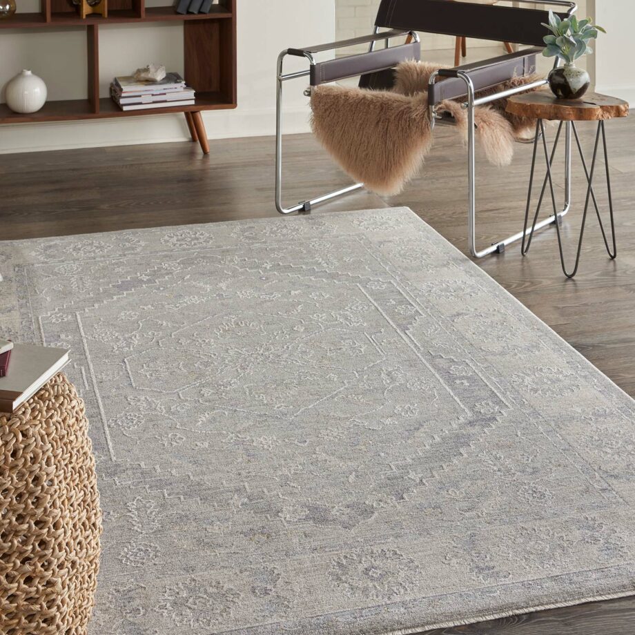 Nourison rug Infinite IFT02 GREY 5x8 099446805485 interior 1