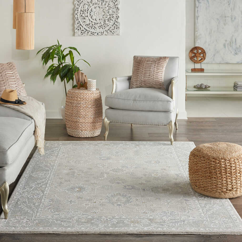 Nourison rug Infinite IFT03 LTGRY LIGHT GREY 5x8 099446805676 interior 3 1