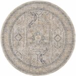 Nourison rug Lynx LNX01 IVGBL IVORY GREY BLUE 8xRND 099446082190