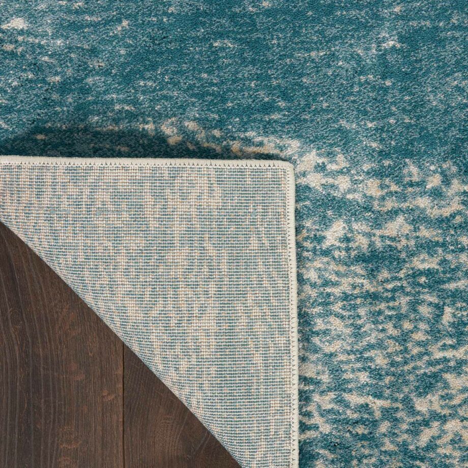 Nourison rug Maxell MAE06 IVTL IVORY TEAL 5X7 099446880437 CRB