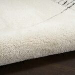 Nourison rug Modern Comfort MNC02 IVBLK IVORY BLACK 5x7 099446902146 TX01