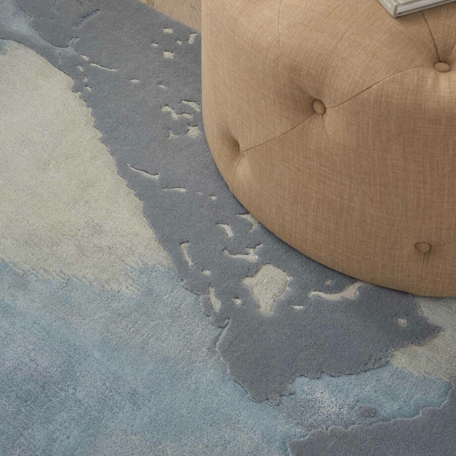 Nourison rug Prismatic PRS19 SFMSL SEAFOAM SILVER 8X10 099446783349 interior 2