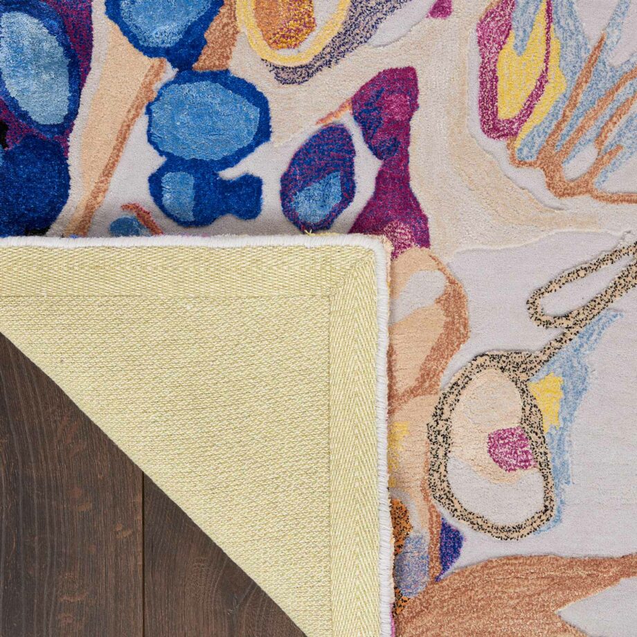 Nourison rug Prismatic PRS20 GRLMT GREY LILAC MULTICOLOR 8x10 099446814098 CRB
