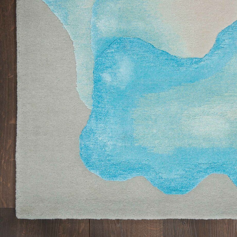 Nourison rug Prismatic PRS22 SMSBL SEA MIST BLUE 8X10 099446862471 CR