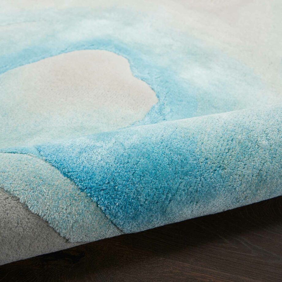 Nourison rug Prismatic PRS22 SMSBL SEA MIST BLUE 8X10 099446862471 TX01