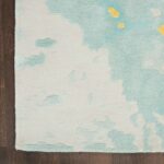 Nourison rug Prismatic PRS26 SFMGD SEAFOAM GOLD 8X10 099446889683 CR