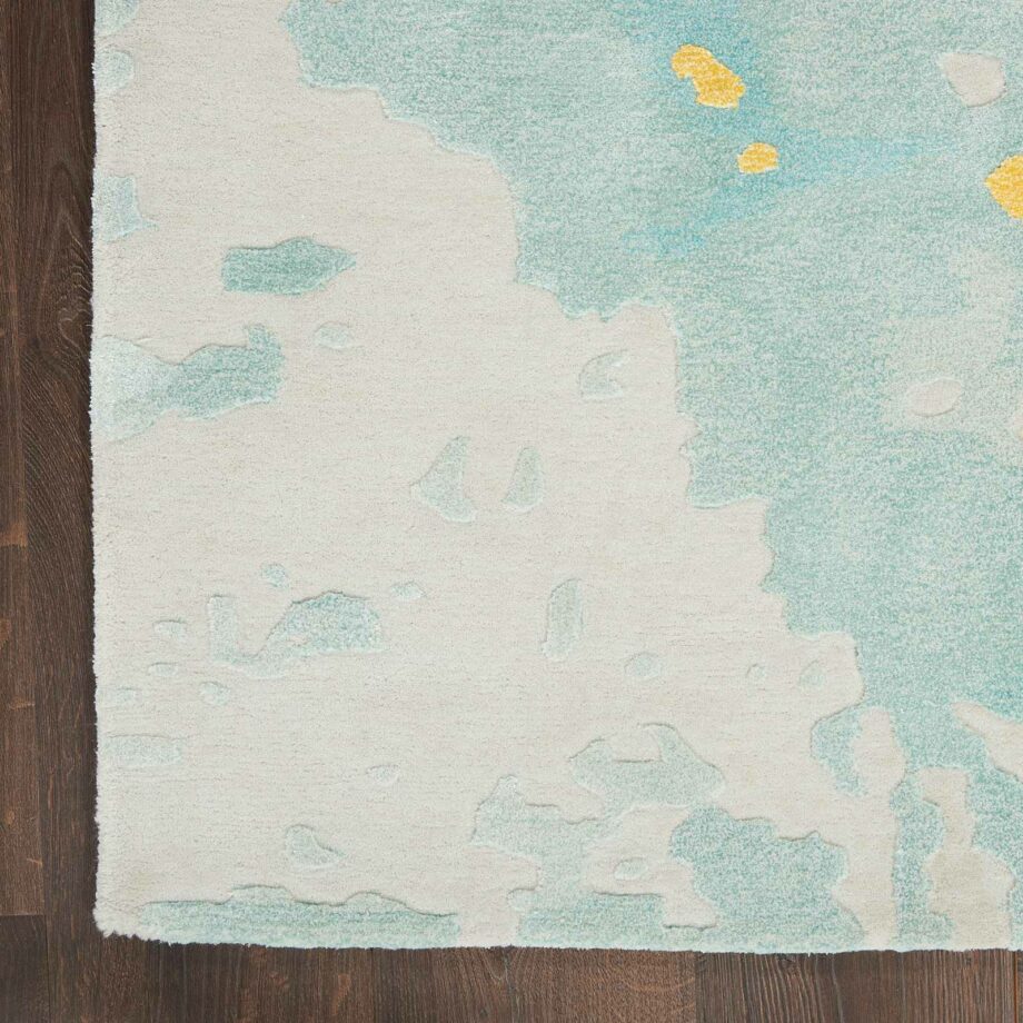 Nourison rug Prismatic PRS26 SFMGD SEAFOAM GOLD 8X10 099446889683 CR