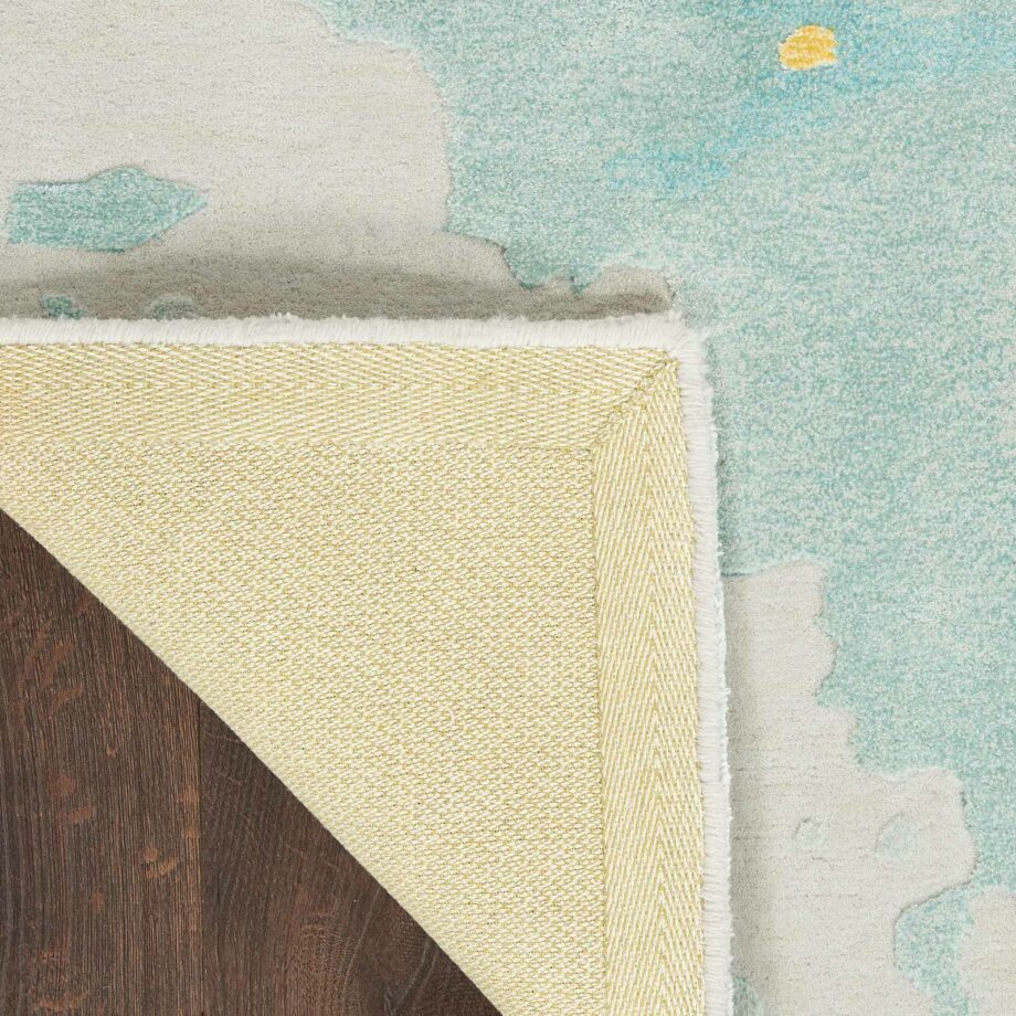 Nourison rug Prismatic PRS26 SFMGD SEAFOAM GOLD 8X10 099446889683 CRB