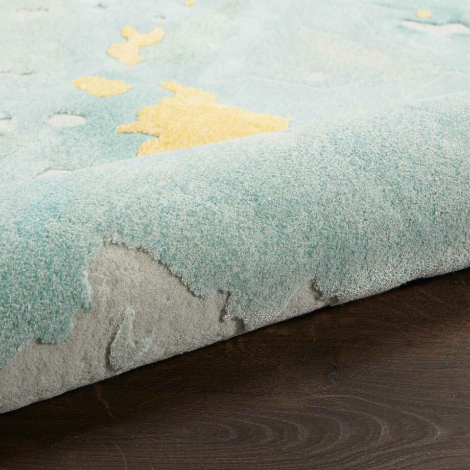 Nourison rug Prismatic PRS26 SFMGD SEAFOAM GOLD 8X10 099446889683 TX01