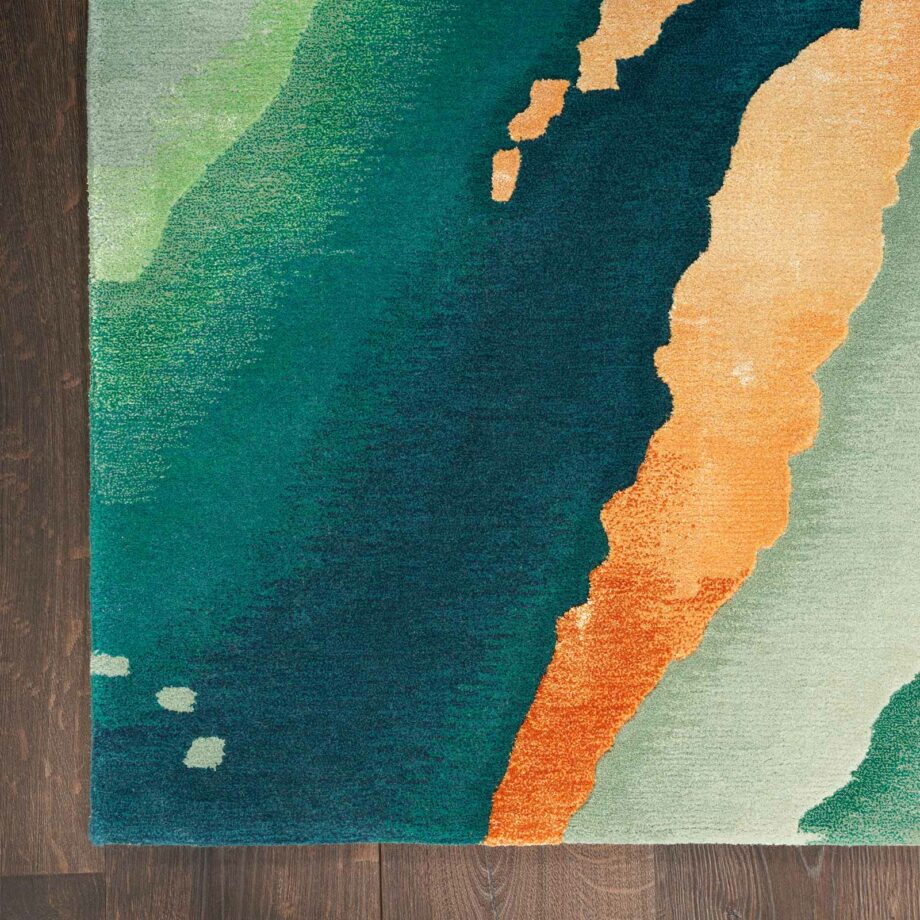 Nourison rug Prismatic PRS30 EMRLD EMERALD 8x10 099446090850 CR