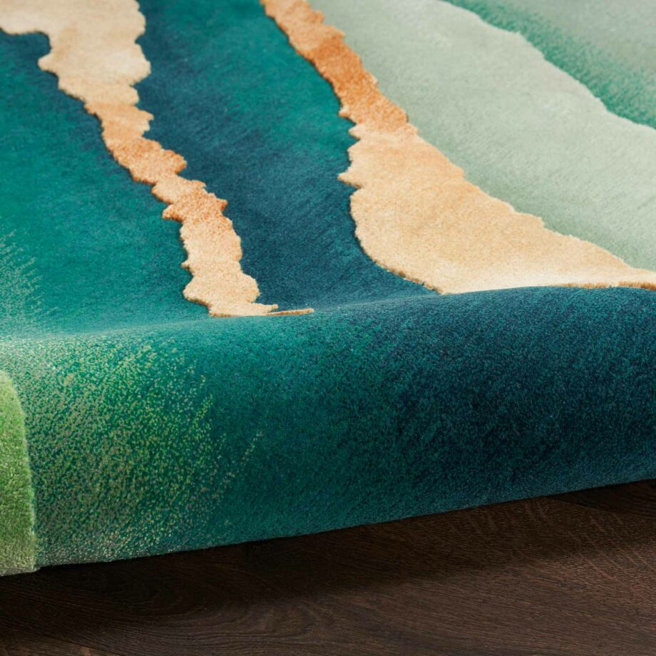 Nourison rug Prismatic PRS30 EMRLD EMERALD 8x10 099446090850 TX01